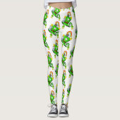 Frohe St. Patrick's Day-Hasen-Leggings Leggings (Vorderseite)