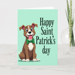 Frohe St. Patrick's Day Hund Karte