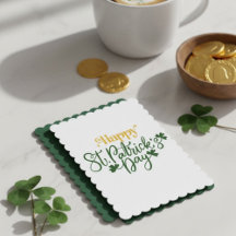 Frohe St. Patrick's Day Irische Grußkarte