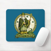 Frohe St. Patricks Day irischer Feiertag Glückspil Mousepad (Mit Mouse)