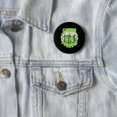 Frohe St. Patricks Day irischer Shamrock Biene Button (Beispiel)