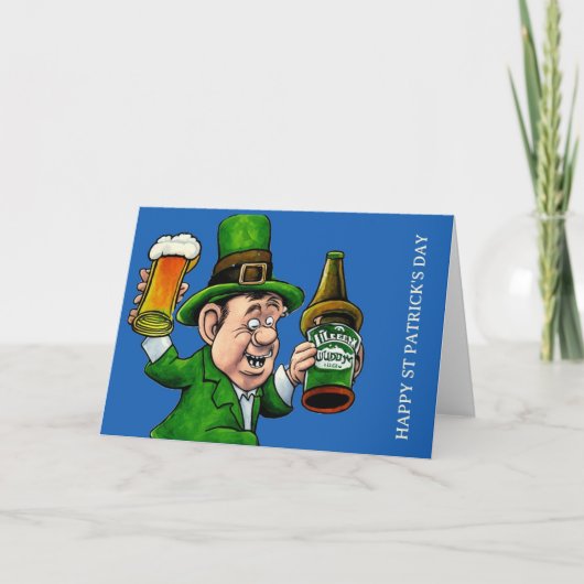 Frohe St. Patrick's Day Karte (Vorderseite)