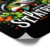 Frohe St. Patrick's Day Lustiger St. Patrick's Day Poster (Ecke)