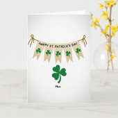 Frohe St. Patrick's Day Mutter Karte (Gelbe Blume)