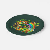 Frohe St. Patrick's Day-Party Pappteller (Schrägansicht)