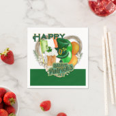 Frohe St. Patrick's Day Party Serviette (Beispiel)