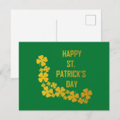 Frohe St. Patrick's Day Postkarte (Vorne/Hinten)