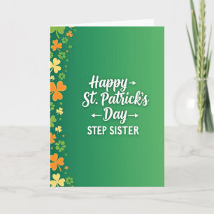 Frohe St. Patrick's Day Stiefschwester Karte