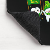 Frohe St. Patricks Tag Zahnfiguren Mousepad (Ecke)
