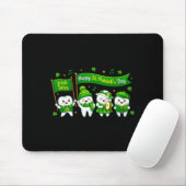 Frohe St. Patricks Tag Zahnfiguren Mousepad (Mit Mouse)