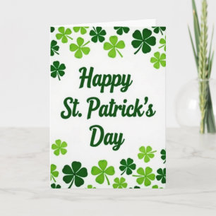 Frohe St. Patrickskarte Karte