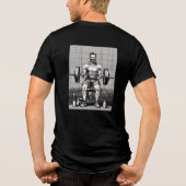 Frohe Stärke Skizze Tri-Blend Shirt (Rückseite)