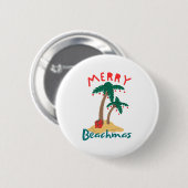 Frohe Strand-Weihnachten im Juli Button (Vorne & Hinten)