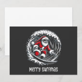 Frohe Surfmas Einladung (Vorne/Hinten)
