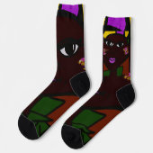 Frohe Süßherzchen-Tag Socken (Linkes Detail)