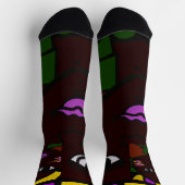 Frohe Süßherzchen-Tag Socken (Oben)