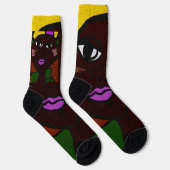 Frohe Süßherzchen-Tag Socken (Rechts)