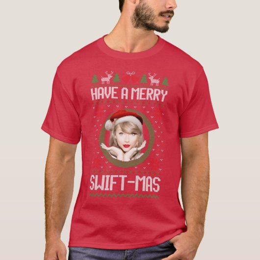 Frohe Swiftmas, Junge Mädchen T-Shirt (Vorderseite)