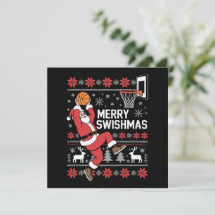 Frohe Swishmas Basketball hässliches Weihnachten X