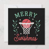 Frohe Swishmas Basketball Weihnachten Sport Xmas (Vorderseite)