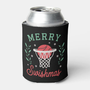 Frohe Swishmas Basketball Weihnachten Sport Xmas Dosenkühler