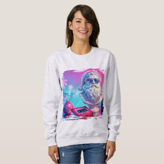 Frohe Synthmas • Retro-Weihnachten Vaporwave-Shirt Sweatshirt