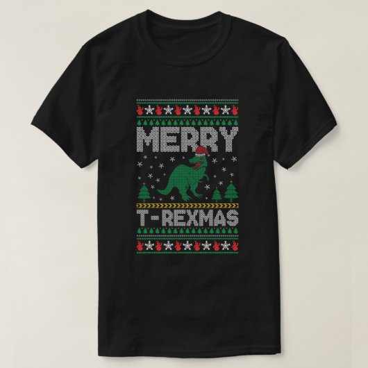 Frohe T-REXMAS T-Shirt (Design vorne)