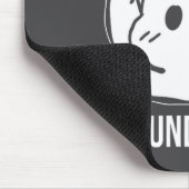 Frohe Tag des Murmeltieres Linienkunst Mousepad (Ecke)