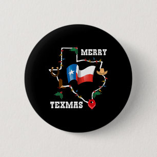 Frohe Texmas Texas Flag Weihnachten Weihnachten We Button
