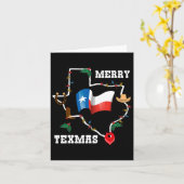 Frohe Texmas Texas Flag Weihnachten Weihnachten We Karte (Gelbe Blume)