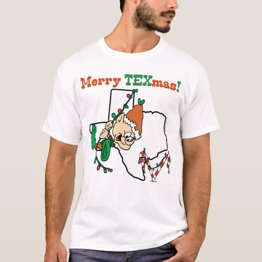 Frohe Texmas Weihnachts-T - Shirt (Vorderseite)