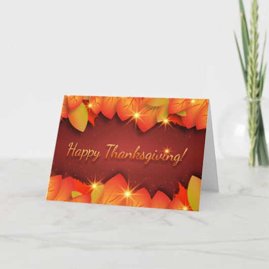 Frohe Thanksgiving-Grüße Ankündigung (Vorderseite)
