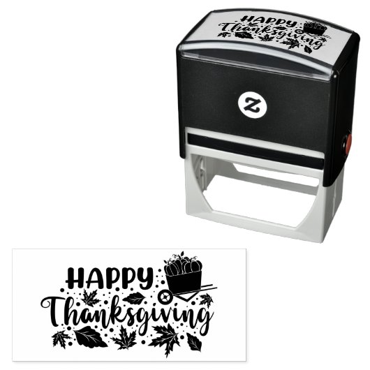 Frohe Thanksgiving-Typografie Permastempel (Beispiel)