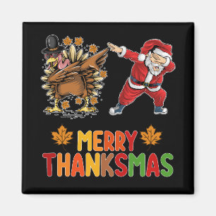 Frohe Thanksmas Danksagung Herbst Weihnachtszeit Magnet