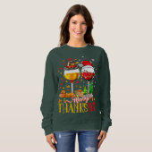 Frohe Thanksmas Erntedank Weihnachten Ugly Xmas P Sweatshirt (Vorne ganz)