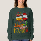 Frohe Thanksmas Erntedank Weihnachten Ugly Xmas P Sweatshirt (Vorderseite)