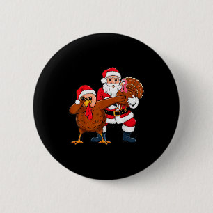 Frohe Thanksmas Erntedankfest Weihnachten, Truthah Button