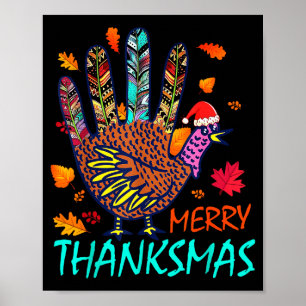 Frohe Thanksmas Frohes Erntedankfest Weihnachten P Poster