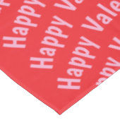 Frohe Tischdecke zum Valentinstag Rot (Schrägansicht)