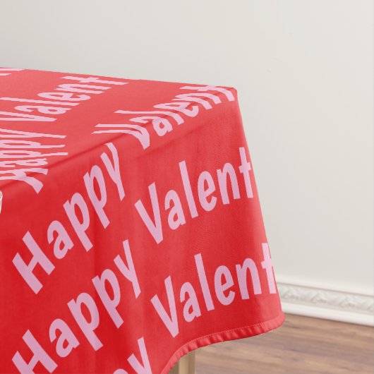 Frohe Tischdecke zum Valentinstag Rot (Beispiel)