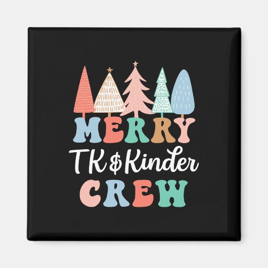 Frohe Tk und Kinder Crew Kindergarten Lehrer Chri Magnet (Vorne)