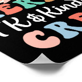 Frohe Tk und Kinder Crew Kindergarten Lehrer Chri Poster (Ecke)