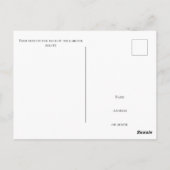 Frohe tropische Weihnachten vom Strand Postkarte (Rückseite)