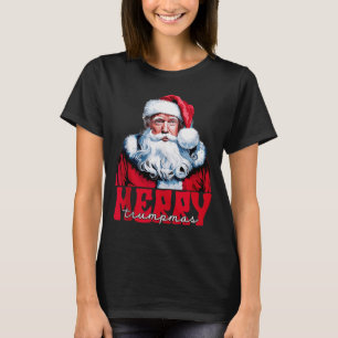 Frohe Trump-Weihnachten Santa Trump Weihnachts-Pyj T-Shirt