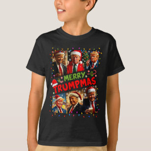 Frohe Trump-Weihnachten Santa Trump Weihnachts-Pyj T-Shirt