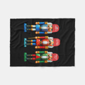 Frohe Trumpmas lustige Nutcracker machen Erinnerun Fleecedecke (Vorderseite (Horizontal))