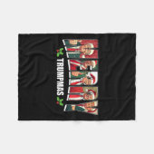 Frohe Trumpmas Santa Trump Weihnachten Pajamas Fun Fleecedecke (Vorderseite (Horizontal))