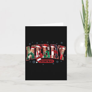 Frohe Trumpmas Santa Trump Weihnachten Pajamas Fun Karte
