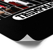 Frohe Trumpmas Santa Trump Weihnachten Pajamas Fun Poster (Ecke)