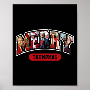 Frohe Trumpmas Weihnachten Trump Pajamas Poster